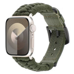 Correia de Relógio em Pele Genuína Paracord Simples, Para Apple Watch 42mm, Para Apple Watch 38mm