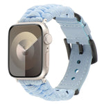Correia de Relógio em Pele Genuína Paracord Simples, Para Apple Watch 42mm, Para Apple Watch 38mm