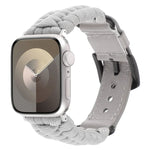 Correia de Relógio em Pele Genuína Paracord Simples, Para Apple Watch 42mm, Para Apple Watch 38mm