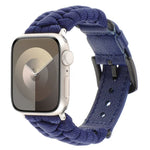 Correia de Relógio em Pele Genuína Paracord Simples, Para Apple Watch 42mm, Para Apple Watch 38mm