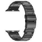 Safety Buckle Trapezoid Titanium Steel Watch Band, For Apple Watch SE 40mm, For Apple Watch SE 44mm, For Apple Watch Series 6 40mm, For Apple Watch Series 6 44mm, For Apple Watch Series 5 44mm, For Apple Watch Series 5 40mm, For Apple Watch Series 4 44...