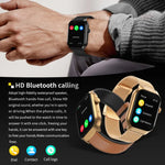 2.01 inch Silicone Strap Bluetooth Call Smart Watch Support Heart Rate Monitoring / Non-invasive Blood Sugar, Silicone Strap Black, Silicone Strap Light Yellow