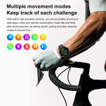 Smartwatch com Ecrã de 1,43 polegadas, Pulseira de Silicone, Chamada Bluetooth, Suporte a ECG / Açúcar no Sangue Não Invasivo, Pulseira de Silicone Preta, Pulseira de Silicone Amarelo Claro