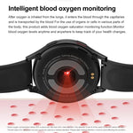 Smartwatch com Ecrã de 1,43 polegadas, Pulseira de Couro, Chamada Bluetooth, Suporte a ECG / Açúcar no Sangue Não Invasivo, Pulseira de Couro Preta, Pulseira de Couro Castanha