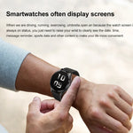 Smartwatch com Ecrã de 1,43 polegadas, Pulseira de Couro, Chamada Bluetooth, Suporte a ECG / Açúcar no Sangue Não Invasivo, Pulseira de Couro Preta, Pulseira de Couro Castanha