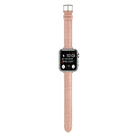 Pulseira de Relógio em Pele de Crocodilo Slim, Para Apple Watch Series 8 41mm, Para Apple Watch Series 8 45mm, Para Apple Watch SE 2022 40mm, Para Apple Watch SE 2022 44mm, Para Apple Watch Series 7 41mm, Para Apple Watch Series 7 45mm