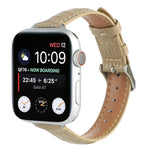 Pulseira de Relógio em Pele de Crocodilo Slim, Para Apple Watch Series 8 41mm, Para Apple Watch Series 8 45mm, Para Apple Watch SE 2022 40mm, Para Apple Watch SE 2022 44mm, Para Apple Watch Series 7 41mm, Para Apple Watch Series 7 45mm