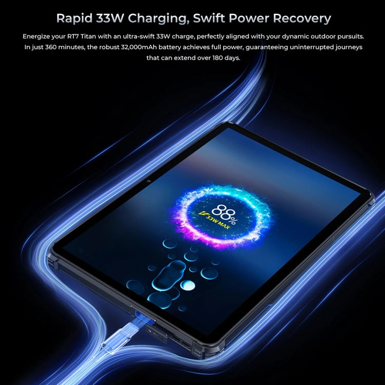 Tablet robusto OUKITEL RT7 TITAN 4G rede IP68/IP69K, 10,1 polegadas Android 13 MediaTek MT8788 Octa Core, suporte Dual SIM, ficha EU, RT7 4G 8GB+256GB