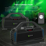 NewRixing NR6011 Altifalante Bluetooth Sem Fios Portátil 20W TWS Subwoofer, NR6011