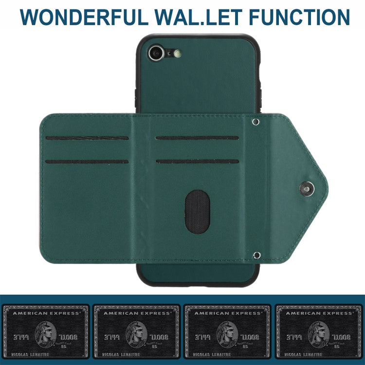 Capa de telemóvel com bolsa para cartões de textura rombica RFID com cordão longo, para iPhone SE 2022 / SE 2020, para iPhone 13 Pro Max, para iPhone 13 Pro, para iPhone 13, para iPhone 13 mini, para iPhone 12, para iPhone 12 Pro Max, para iPhone 12 Pro