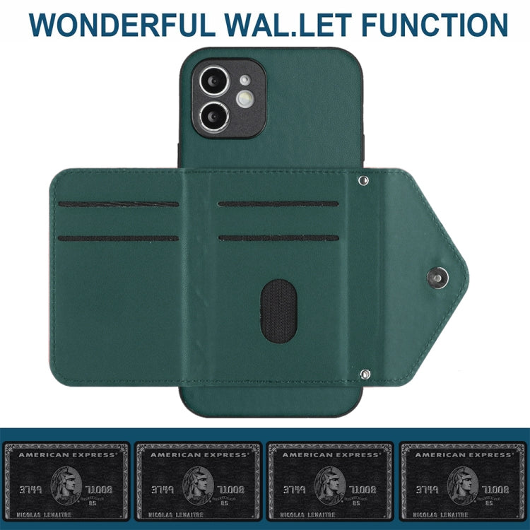 Capa de telemóvel com bolsa para cartões de textura rombica RFID com cordão longo, para iPhone 12 mini, para iPhone 11 Pro Max, para iPhone 11, para iPhone 11 Pro, para iPhone XS / X, para iPhone XR, para iPhone XS Max, para iPhone 8 Plus / 7 Plus