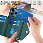 Capa de telemóvel com bolsa para cartões de textura rombica RFID com cordão longo, para iPhone 17 Pro Max, para iPhone 17 Pro, para iPhone 17, para iPhone Air, para iPhone 16 Pro Max, para iPhone 16 Pro, para iPhone 16 Plus, para iPhone 16