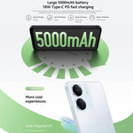 Xiaomi Redmi 13C 5G, 6,74 polegadas MIUI 14 MediaTek Dimensity 6100+ Octa Core 2,2GHz, NFC, Rede: 5G, Não suporta Google Play, 6GB+128GB