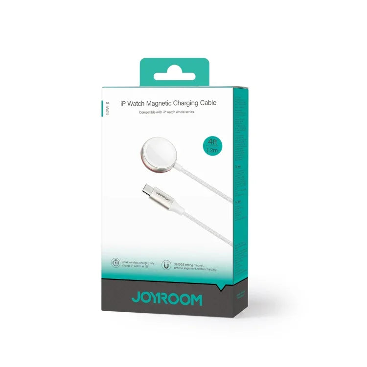 Carregador Sem Fios Magnético JOYROOM S-IW011 3.5W Para Apple Watch Series, Comprimento: 1.2m, S-IW011