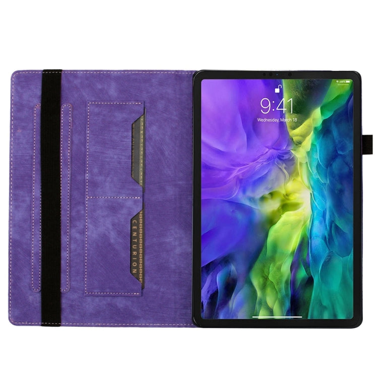 Capa para Tablet em Pele com Relevo de Gato Borboleta, Para iPad Air 13 2026 / 2025 / 2024, Para iPad Air 11 2026 / 2025 / 2024, Para iPad Pro 13 2025 / 2024, Para iPad Pro 11 2025 / 2024, Para iPad mini 2024 / 2021