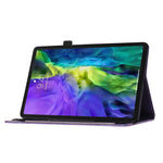 Capa para Tablet em Pele com Relevo de Gato Borboleta, Para iPad Air 13 2026 / 2025 / 2024, Para iPad Air 11 2026 / 2025 / 2024, Para iPad Pro 13 2025 / 2024, Para iPad Pro 11 2025 / 2024, Para iPad mini 2024 / 2021