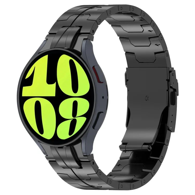 Pulseira de Relógio em Aço Inoxidável Estilo Botão, Para Samsung Galaxy Watch 6 / 6 Classic