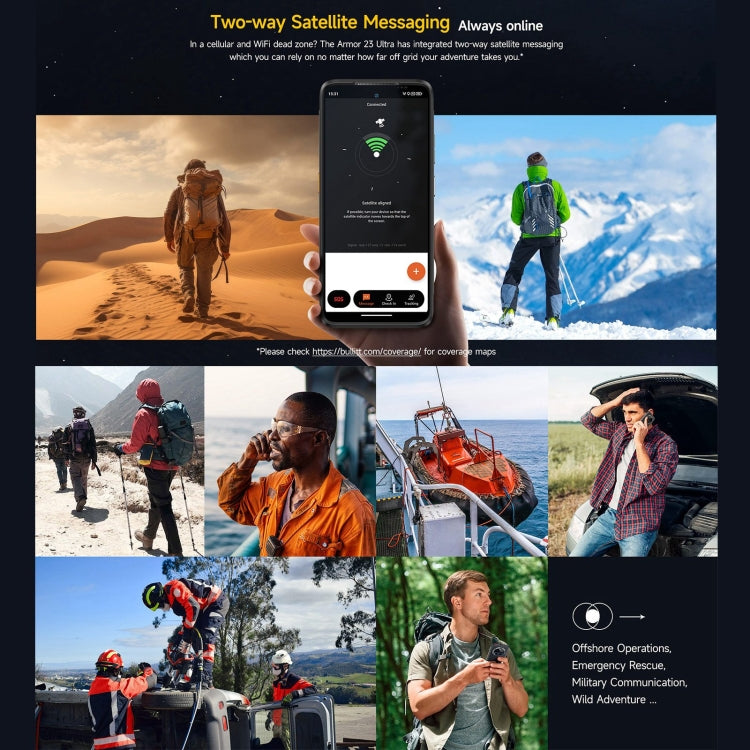 Ulefone Armor 23 Ultra Rugged Phone, 6,78 polegadas Android 13 MediaTek Dimensity 8020 Octa Core até 2,6GHz, Rede: 5G, NFC, OTG, Mensagens por satélite, 12GB+512GB