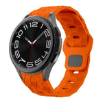 Pulseira de Silicone com Fecho Reversível e Padrão de Futebol, Para Samsung Galaxy Watch 6 / 6 Classic