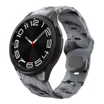Pulseira de Silicone com Fecho Reversível e Padrão de Futebol, Para Samsung Galaxy Watch 6 / 6 Classic