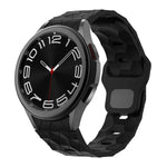Pulseira de Silicone com Fecho Reversível e Padrão de Futebol, Para Samsung Galaxy Watch 6 / 6 Classic
