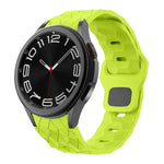 Pulseira de Silicone com Fecho Reversível e Padrão de Futebol, Para Samsung Galaxy Watch 6 / 6 Classic