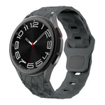 Pulseira de Silicone com Fecho Reversível e Padrão de Futebol, Para Samsung Galaxy Watch 6 / 6 Classic