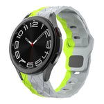 Pulseira de Silicone com Fecho Reversível e Padrão de Futebol, Para Samsung Galaxy Watch 6 / 6 Classic