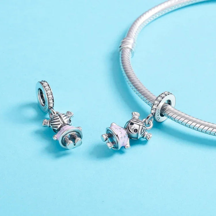 Acessórios DIY para Pulseira e Colar com Contas de Companhia Doce da Vida Perfeita em Prata Esterlina S925
