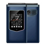 HAMTOD T8 4G Telefone Flip, 2,8 polegadas + 1,77 polegadas, VoLTE, BT, SOS, OTG, Versão UE