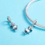 Acessórios DIY para Pulseira e Colar com Contas de Rapaz Inteligente da Vida Perfeita em Prata Esterlina S925