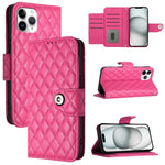 Capa de telemóvel em pele com textura rombica e flip com cordão, para iPhone 11, iPhone 11 Pro, iPhone XS / X, iPhone XR, iPhone XS Max, iPhone 8 Plus / 7 Plus / 6s Plus