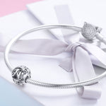 Acessórios para Pulseira e Colar DIY com Contas de Letras Inglesas em Prata Esterlina S925, A, B, C, D, E, F, G, H, I, J, K, L, M, N, O, P, Q, R, S, T, U, V, W, X, Y, Z