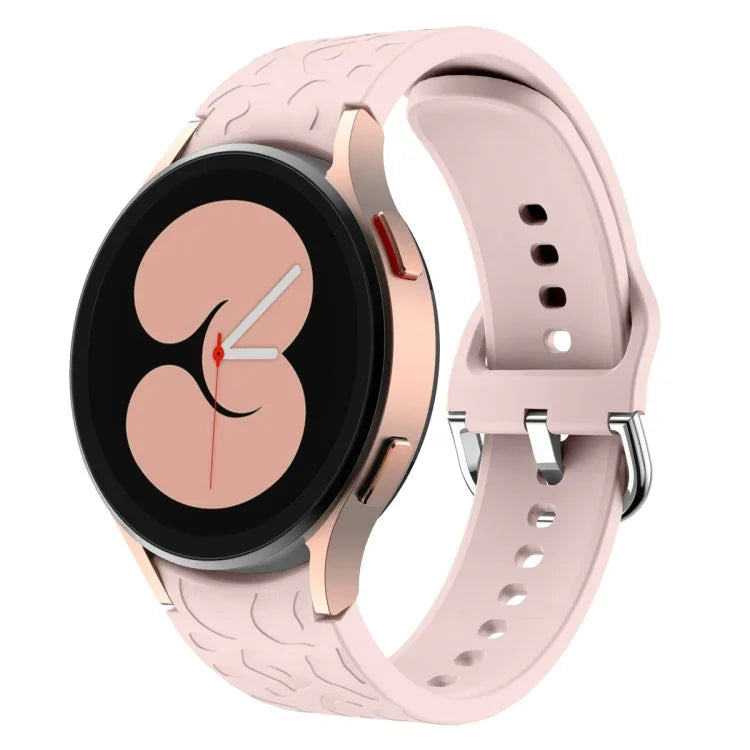 Pulseira de Silicone com Estampa de Leopardo em Relevo, Para Samsung Galaxy Watch 6