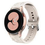 Correia de Relógio em Silicone com Relevo de Flor de Borboleta, Para Samsung Galaxy Watch 6