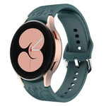 Ethnic Style Flowers Embossed Silicone Watch Band, For Samsung Galaxy Watch 6