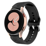 Sunflower Pattern Embossed Silicone Watch Band, For Samsung Galaxy Watch 6