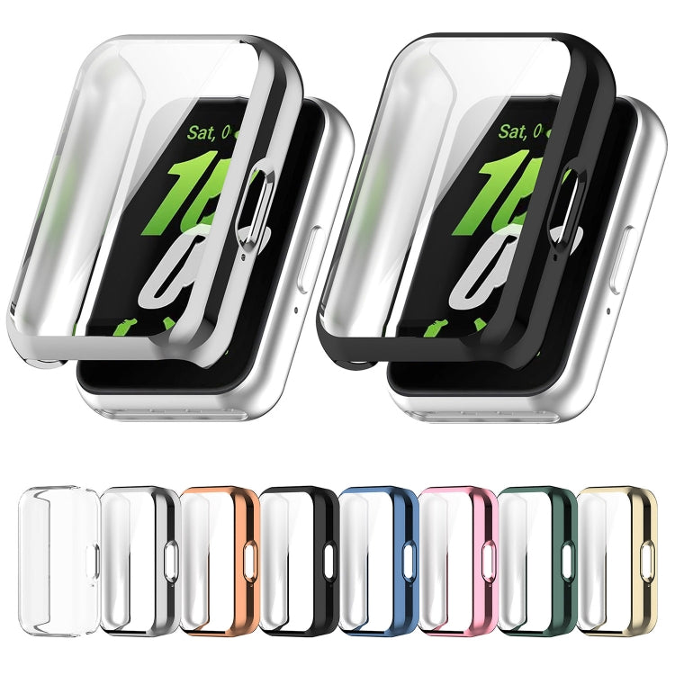 Full Coverage TPU Electroplated Watch Protective Case, For Samsung Galaxy Fit 3