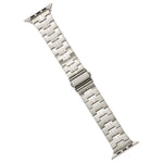 Pulseira de relógio em aço inoxidável, para Apple Watch SE 2022 44mm, para Apple Watch Series 7 41mm, para Apple Watch Series 7 45mm