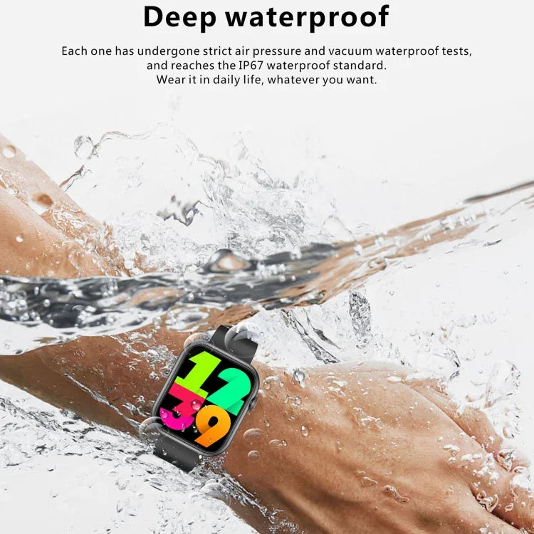 Relógio Desportivo Inteligente QX7 Pro BT5.2 de 2,0 polegadas, Suporta Chamadas Bluetooth / Sono / Açúcar no Sangue / Oxigénio no Sangue / Temperatura / Frequência Cardíaca / Monitor de Pressão Arterial