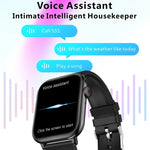 Relógio Desportivo Inteligente QX9 BT5.2 de 1,96 polegadas, Suporta Chamadas Bluetooth / Sono / Oxigénio no Sangue / Frequência Cardíaca / Monitor de Pressão Arterial