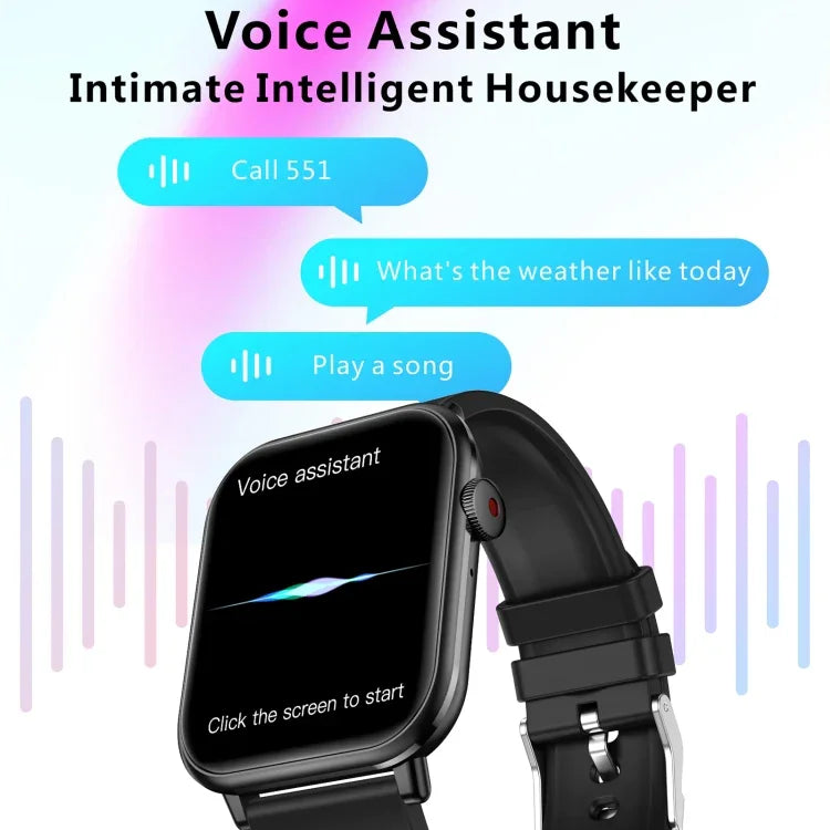 Relógio Desportivo Inteligente QX9 BT5.2 de 1,96 polegadas, Suporta Chamadas Bluetooth / Sono / Oxigénio no Sangue / Frequência Cardíaca / Monitor de Pressão Arterial
