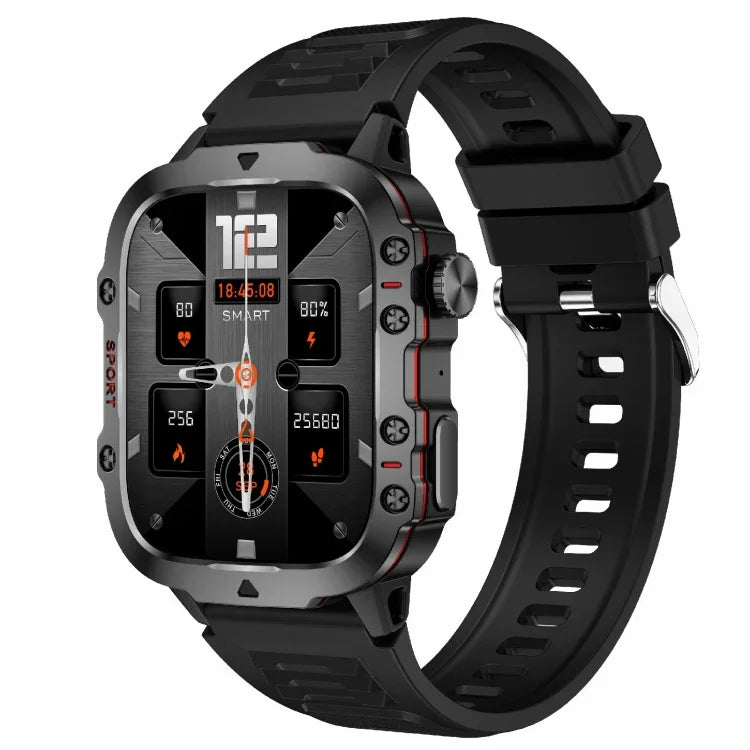 Relógio Desportivo Inteligente QX11 BT5.2 de 1,96 polegadas, Suporta Chamadas Bluetooth / Sono / Oxigénio no Sangue / Frequência Cardíaca / Monitor de Pressão Arterial