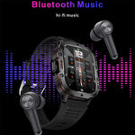 Relógio Desportivo Inteligente QX11 BT5.2 de 1,96 polegadas, Suporta Chamadas Bluetooth / Sono / Oxigénio no Sangue / Frequência Cardíaca / Monitor de Pressão Arterial