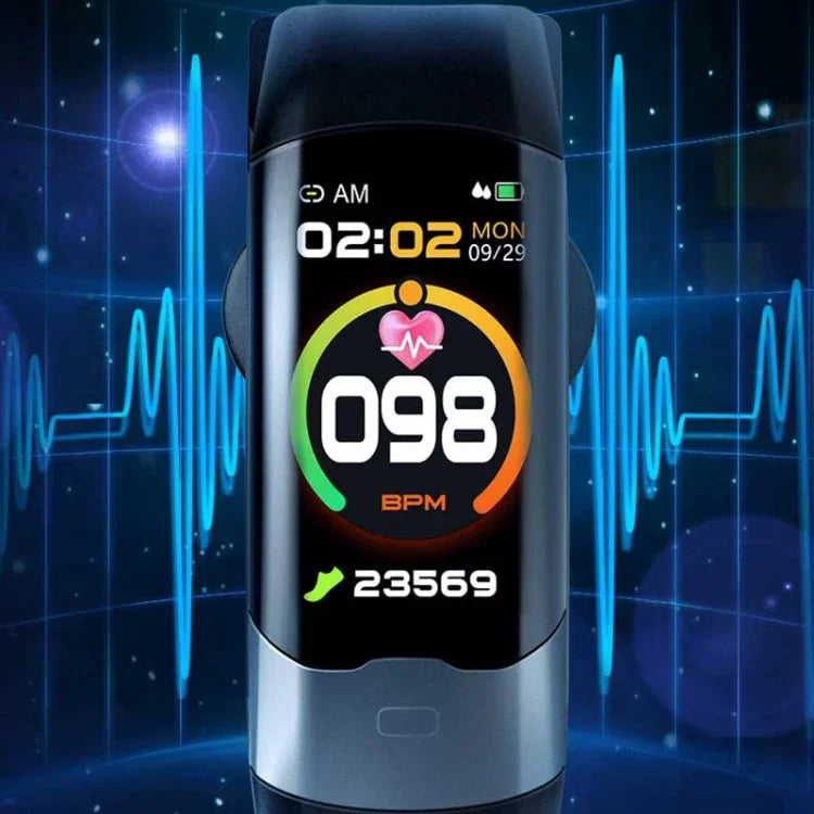 Pulseira Inteligente SPOVAN H02 Pro com Ecrã TFT HD de 1,14 polegadas, Suporta Monitorização da Frequência Cardíaca / Monitorização da Glicose no Sangue