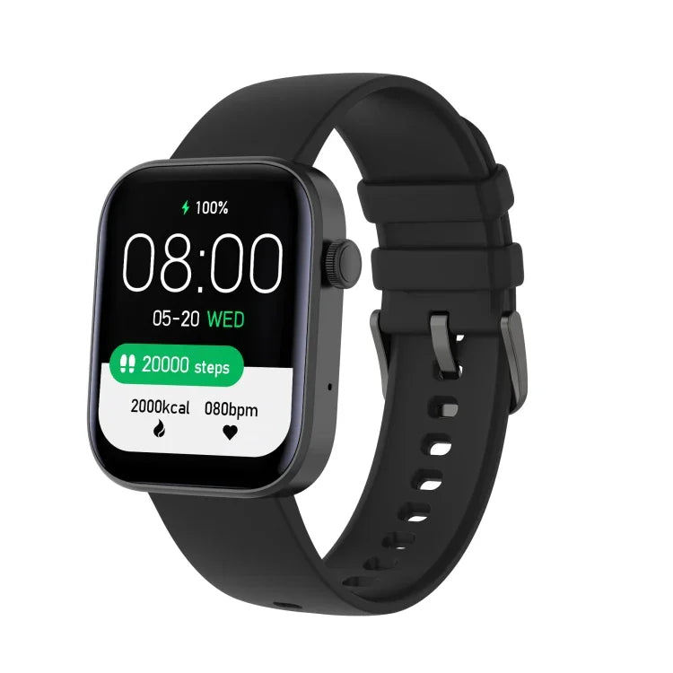 Relógio Inteligente Bluetooth P43 com Ecrã TFT de 1,8 polegadas, Suporta Monitorização da Frequência Cardíaca e Mais de 100 Modos Desportivos