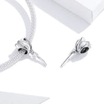 Acessórios DIY para Pulseira e Colar com Contas de Tulipa em Prata Esterlina S925