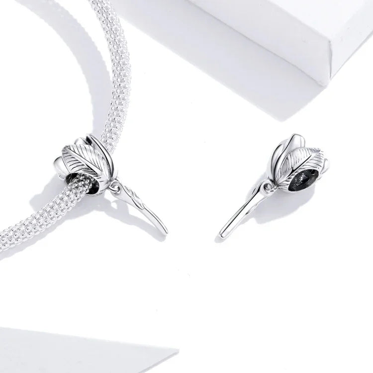 Acessórios DIY para Pulseira e Colar com Contas de Tulipa em Prata Esterlina S925