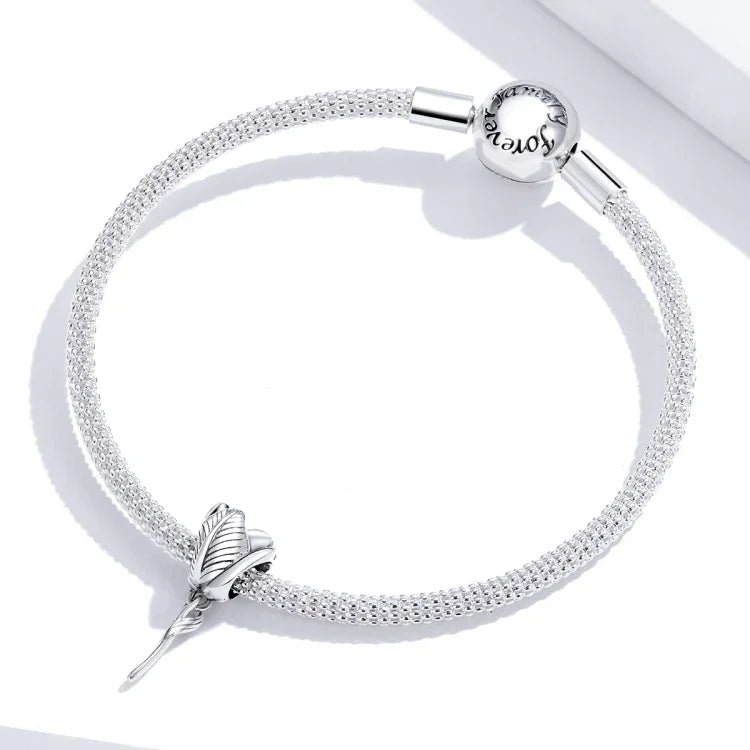 Acessórios DIY para Pulseira e Colar com Contas de Tulipa em Prata Esterlina S925