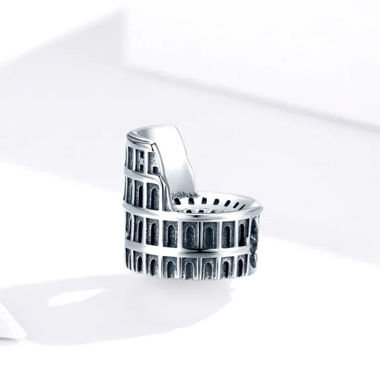 Acessórios DIY para Pulseira e Colar com Contas do Coliseu em Prata Esterlina S925